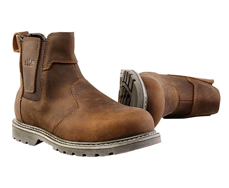 Bottine de sécurité en cuir