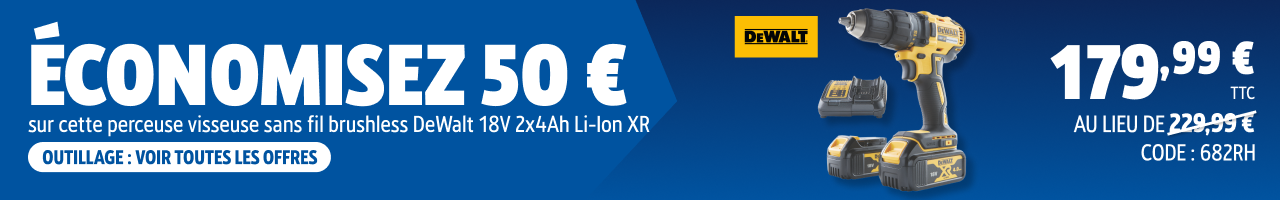 OUTILLAGE ÉLECTROPORTATIF : VOIR LES OFFRES >>>