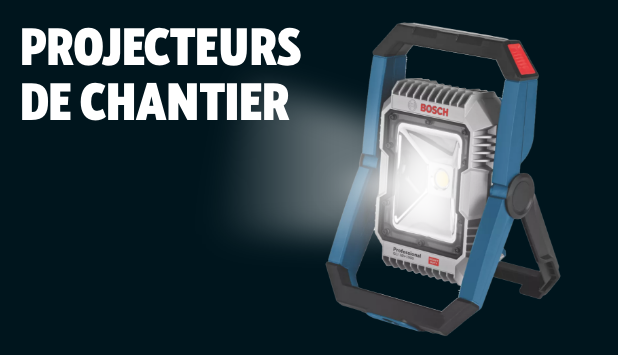 Projecteurs de chantier.