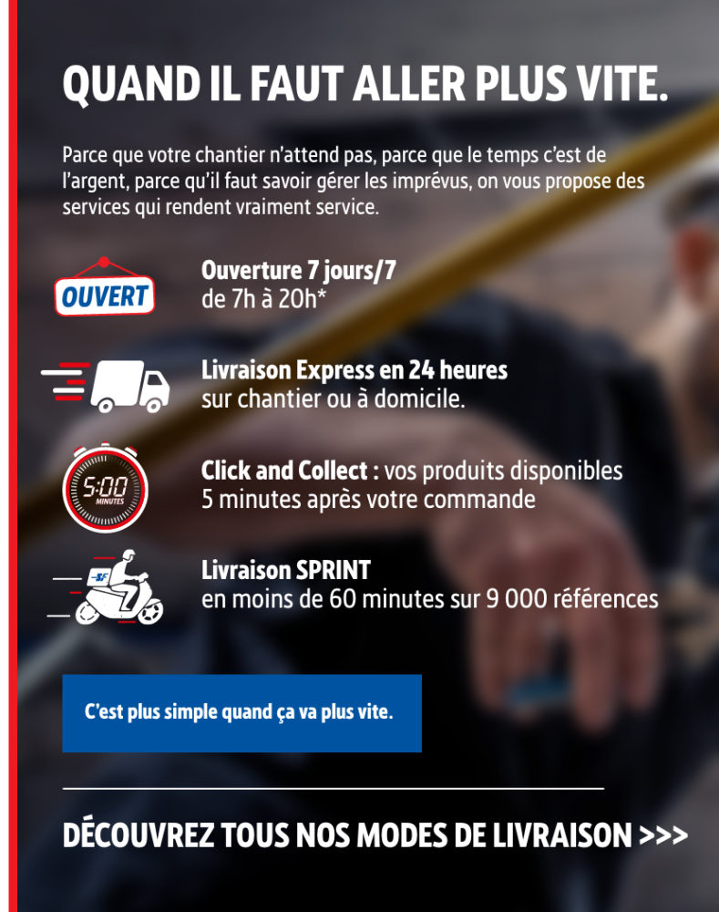 Quand il faut aller plus vite.