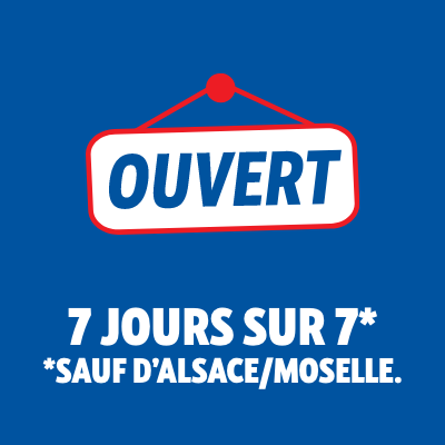 ouvert 7 jours sur 7