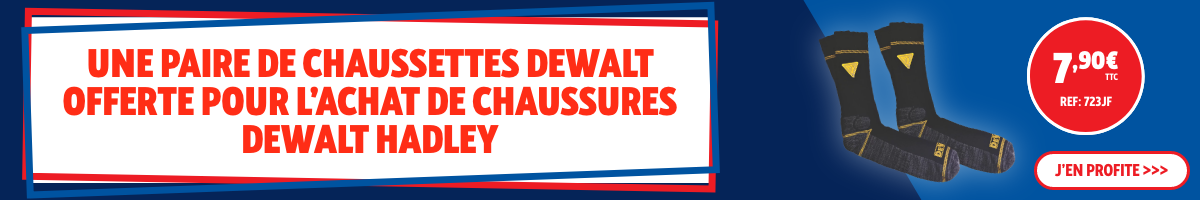 1 CHAUSSURE DEWALT HADLEY + 1 CHAUSSETTE OFFERTE