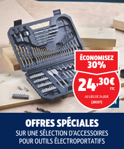 Offres spéciales sur une sélection d'accessoires pour outils électroportatifs.