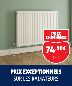 Prix exceptionnels sur les radiateurs.