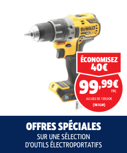Offres spéciales sur une sélection d'outils électroportatifs.